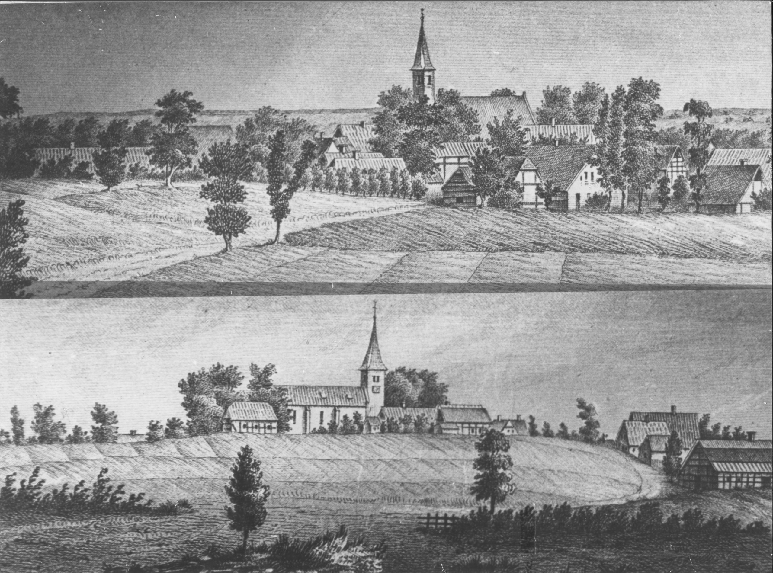 1850 kath kirche höveler vom osterberg von anten